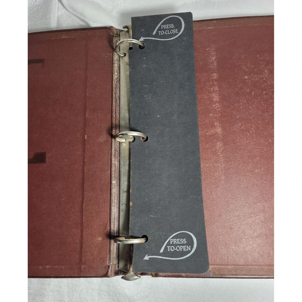 Vintage Trussell Burgundy KU University of Kansas Jayhawks College 3-Ring Binder